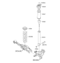 Diagram for 2011 Kia Optima Shock And Strut Mount - 553303R010