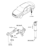 Diagram for 2011 Kia Optima Hybrid Trailing Arm - 552802T100