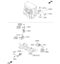 Diagram for Kia Optima Hybrid Transfer Case Mount - 218304R000