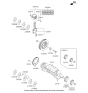 Diagram for 2012 Kia Optima Hybrid Crankshaft Pulley - 231242G700