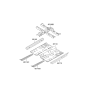 Diagram for Kia Optima Hybrid Floor Pan - 651104U000