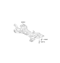 Diagram for 2012 Kia Optima Hybrid Front Cross-Member - 624004R000