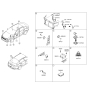 Diagram for Kia Optima Hybrid Air Bag Control Module - 959104U600