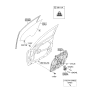 Diagram for Kia Optima Hybrid Window Run - 825302T000