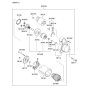 Diagram for 2009 Kia Sorento Starter Motor - 361002G100