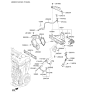 Diagram for 2011 Kia Optima Exhaust Heat Shield - 285252G700