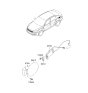 Diagram for 2011 Kia Optima Fuel Door - 695104C000