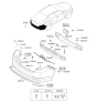 Diagram for Kia Optima Bumper - 866124C010