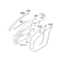 Diagram for Kia Optima Weather Strip - 822202T000