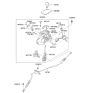 Diagram for Kia Optima Automatic Transmission Shifter - 467004C300