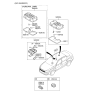 Diagram for 2013 Kia Optima Headlight Bulb - 1864710001