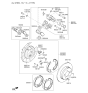 Diagram for Kia Cadenza Brake Caliper Repair Kit - 582333Z000