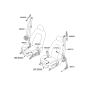 Diagram for 2015 Kia Optima Seat Belt - 888204C00087