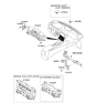Diagram for 2011 Kia Optima A/C Switch - 972502T111CA