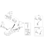 Diagram for Kia Optima Hybrid Ignition Lock Assembly - 819052T100