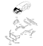 Diagram for 2011 Kia Optima Radiator Support - 641014C000