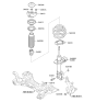 Diagram for 2012 Kia Optima Shock Absorber - 546514C124