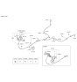 Diagram for 2012 Kia Optima Parking Brake Cable - 597703Q300