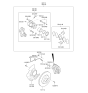 Diagram for Kia Optima Brake Pad Set - 581012TA21