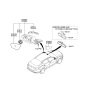 Diagram for Kia Car Mirror - 876104C020