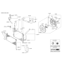 Diagram for 2012 Kia Optima Radiator fan - 253803Q170