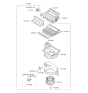 Diagram for Kia Optima Blower Motor - 971004CBB0