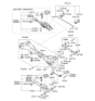 Diagram for 2013 Kia Optima Rear Crossmember - 554054C051