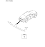 Diagram for Kia Optima Spoiler - 872504C000