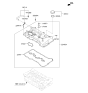 Diagram for 2011 Kia Optima Crankcase Breather Hose - 267102G510