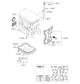Diagram for Kia Optima Oil Pan - 2151025055