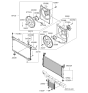 Diagram for Kia Amanti Cooling Fan Assembly - 253803F500