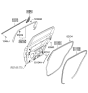 Diagram for 2009 Kia Amanti Door Seal - 831403F001