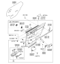 Diagram for Kia Amanti Weather Strip - 833563F000