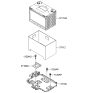 Diagram for 2006 Kia Amanti Battery Tray - 371503F200