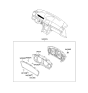 Diagram for Kia Amanti Speedometer - 940113F000