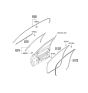 Diagram for Kia Amanti Door Seal - 821303F001