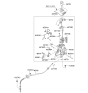 Diagram for 2006 Kia Amanti Automatic Transmission Shifter - 467003F050