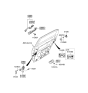 Diagram for Kia Amanti Door Striker - 813503F000