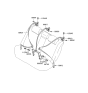 Diagram for 2008 Kia Amanti Seat Belt - 898103F510VA