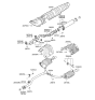 Diagram for Kia Amanti Tail Pipe - 287003F820