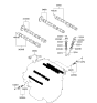 Diagram for 2006 Kia Amanti Camshaft - 242003C705