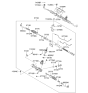 Diagram for Kia Amanti Tie Rod End - 568203K500