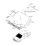 Diagram for 2009 Kia Amanti Windshield - 861103F700