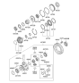 Diagram for 2008 Kia Amanti Differential - 458303A700