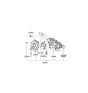 Diagram for 2006 Kia Amanti Wiper Switch - 934203F255