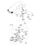 Diagram for Kia Amanti Headlight Cover - 921403F100