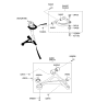 Diagram for Kia Amanti Control Arm - 544203F601