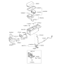 Diagram for 2008 Kia Amanti Armrest - 846603F005ACV