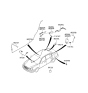 Diagram for 2009 Kia Amanti Antenna Mast - 962103F900