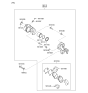 Diagram for Kia Amanti Brake Pad Set - 581013FA01